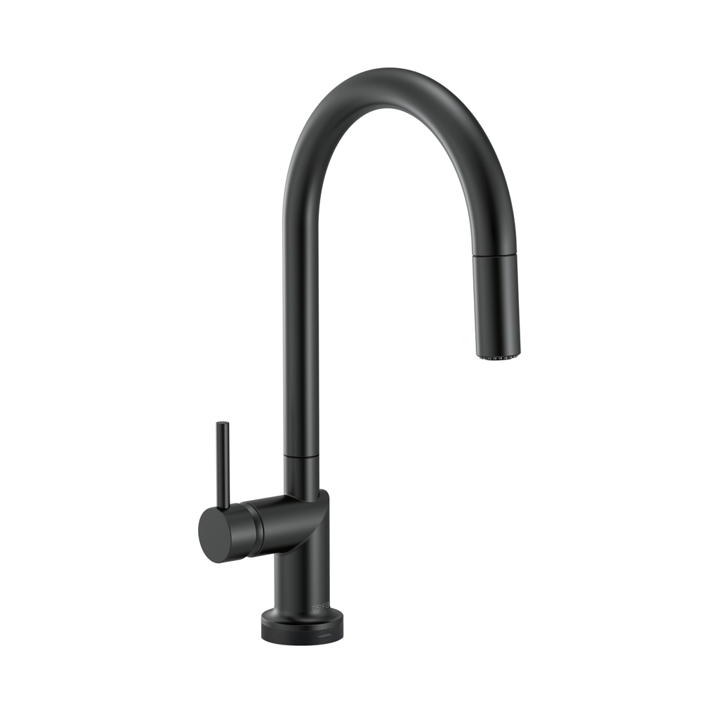 Brizo 64075LF-BLLHP Odin Smart Touch Arc Pull-Down Kitchen Faucet Less Handle Matte Black