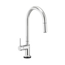 Brizo 64075LF-PCLHP Odin Smart Touch Arc Pull-Down Kitchen Faucet Less Handle Polished Chrome