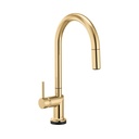 Brizo 64075LF-PGLHP Odin Smart Touch Arc Pull-Down Kitchen Faucet Less Handle Polished Gold