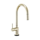 Brizo 64075LF-PNLHP Odin Smart Touch Arc Pull-Down Kitchen Faucet Less Handle Polished Nickel