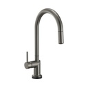Brizo 64075LF-SLLHP Odin Smart Touch Arc Pull-Down Kitchen Faucet Less Handle Luxe Steel