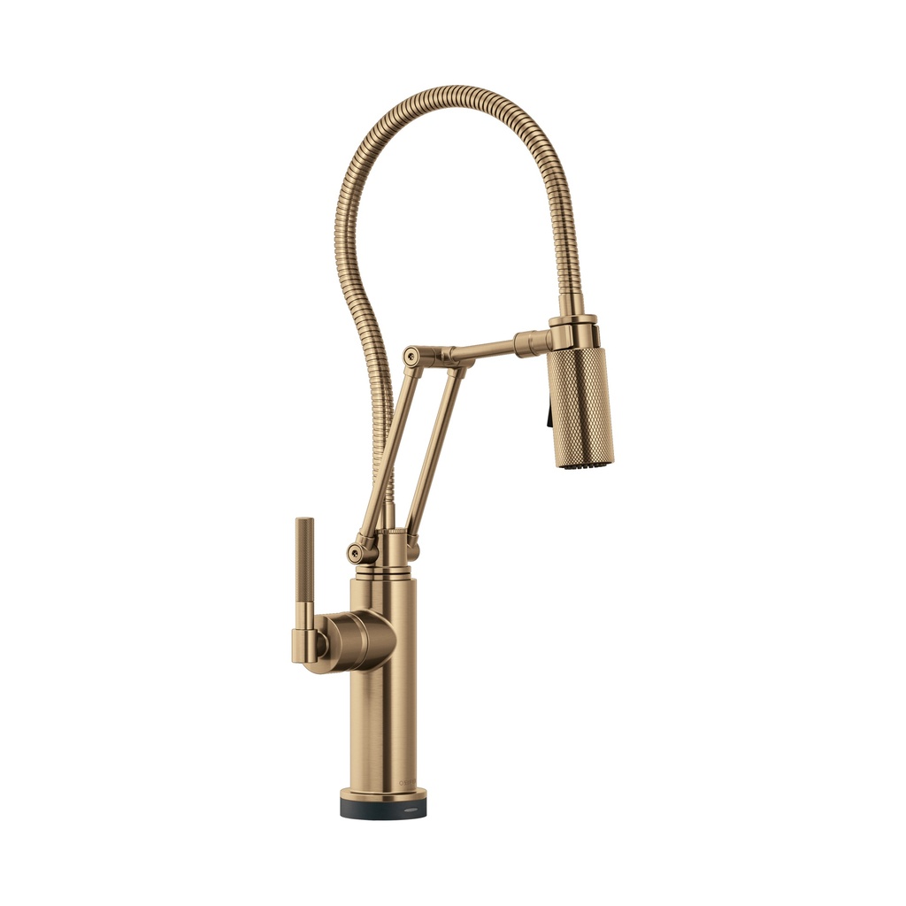 Brizo 64143LF-GL Litze Smart Touch Articulating Faucet Brilliance Luxe Gold