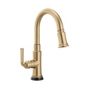 Brizo 64974LF-GL Rook SmartTouch Pull-Down Prep Faucet Brilliance Luxe Gold