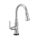 Brizo 64974LF-PC Rook SmartTouch Pull-Down Prep Faucet Polished Chrome