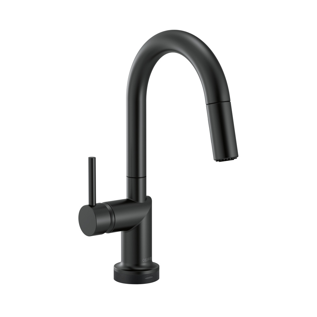 Brizo 64975LF-BLLHP Odin SmartTouch Pull-Down Prep Kitchen Faucet Less Handle Matte Black