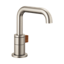 Brizo 65035LF-NKTK-ECO Litze Single Handle Single Hole Lavatory Faucet Luxe Nickel Wood
