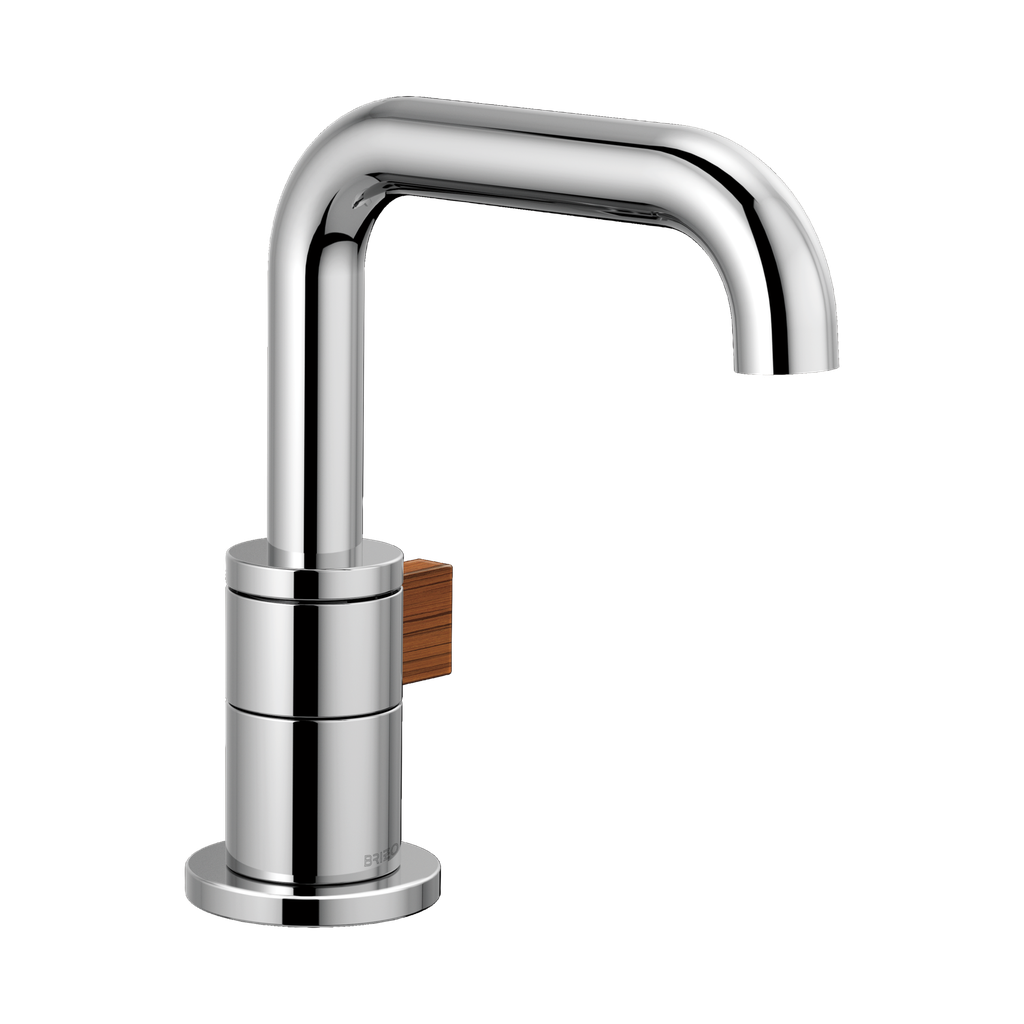 Brizo 65035LF-PCTK-ECO Litze Single Handle Single Hole Lavatory Faucet Polished Chrome Wood