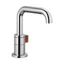 Brizo 65035LF-PCTK-ECO Litze Single Handle Single Hole Lavatory Faucet Polished Chrome Wood