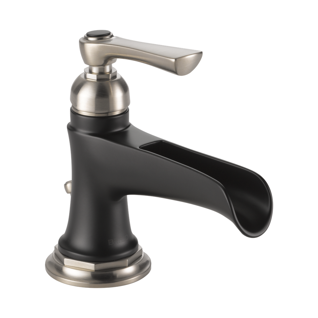 Brizo 65061LF-NKBL-ECO Rook Single Handle Lavatory Faucet Matte Black Luxe Nickel