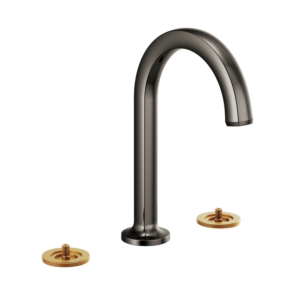 Brizo 65306LF-BNXLHP Kintsu Widespread Lavatory Faucet Less Handles Brilliance Black Onyx
