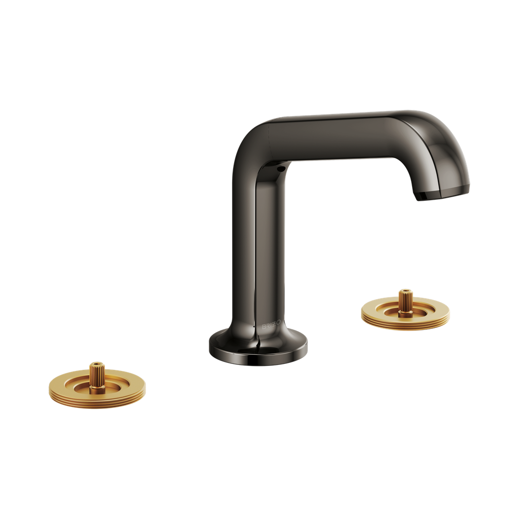 Brizo 65307LF-BNXLHP-ECO Kintsu Widespread Lavatory Faucet Less Handles Brilliance Black Onyx