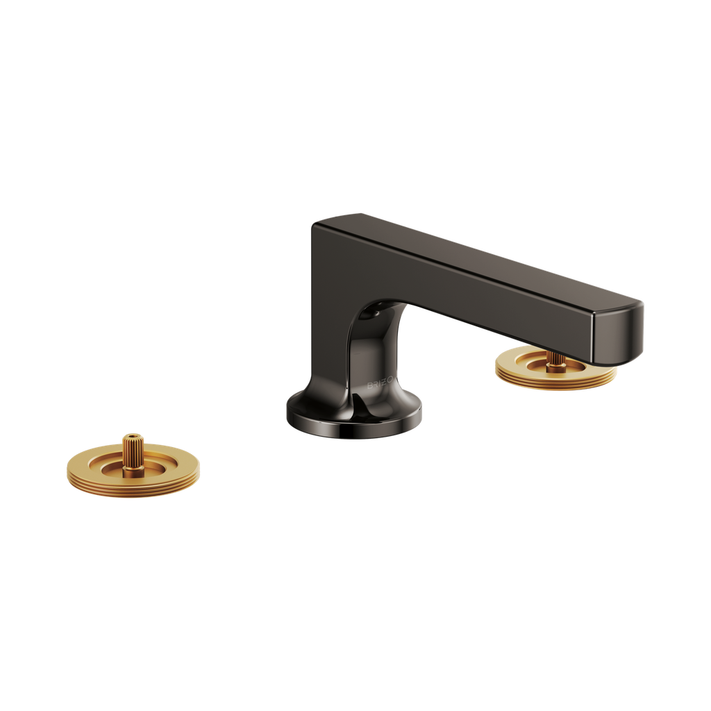 Brizo 65308LF-BNXLHP Kintsu Widespread Lavatory Faucet Less Handles Brilliance Black Onyx