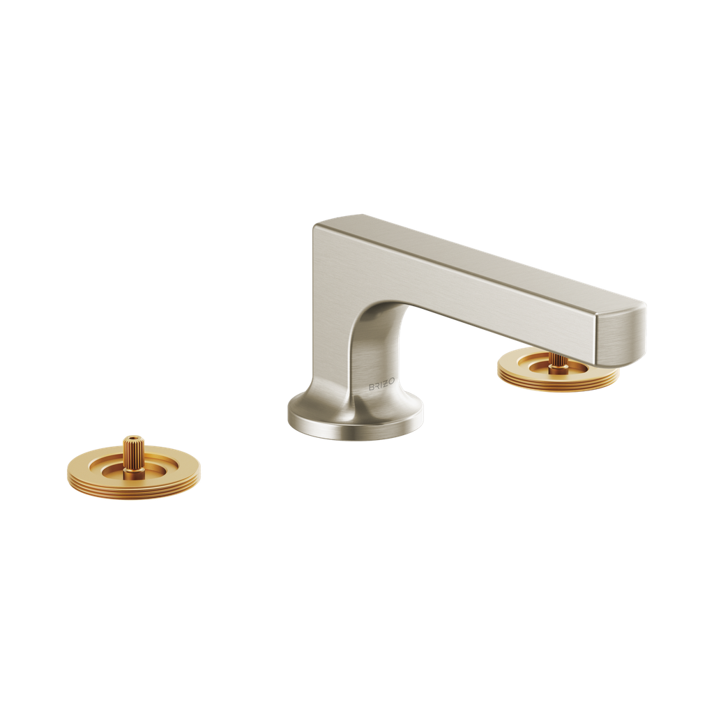 Brizo 65308LF-NKLHP Kintsu Widespread Lavatory Faucet Less Handles Brilliance Luxe Gold
