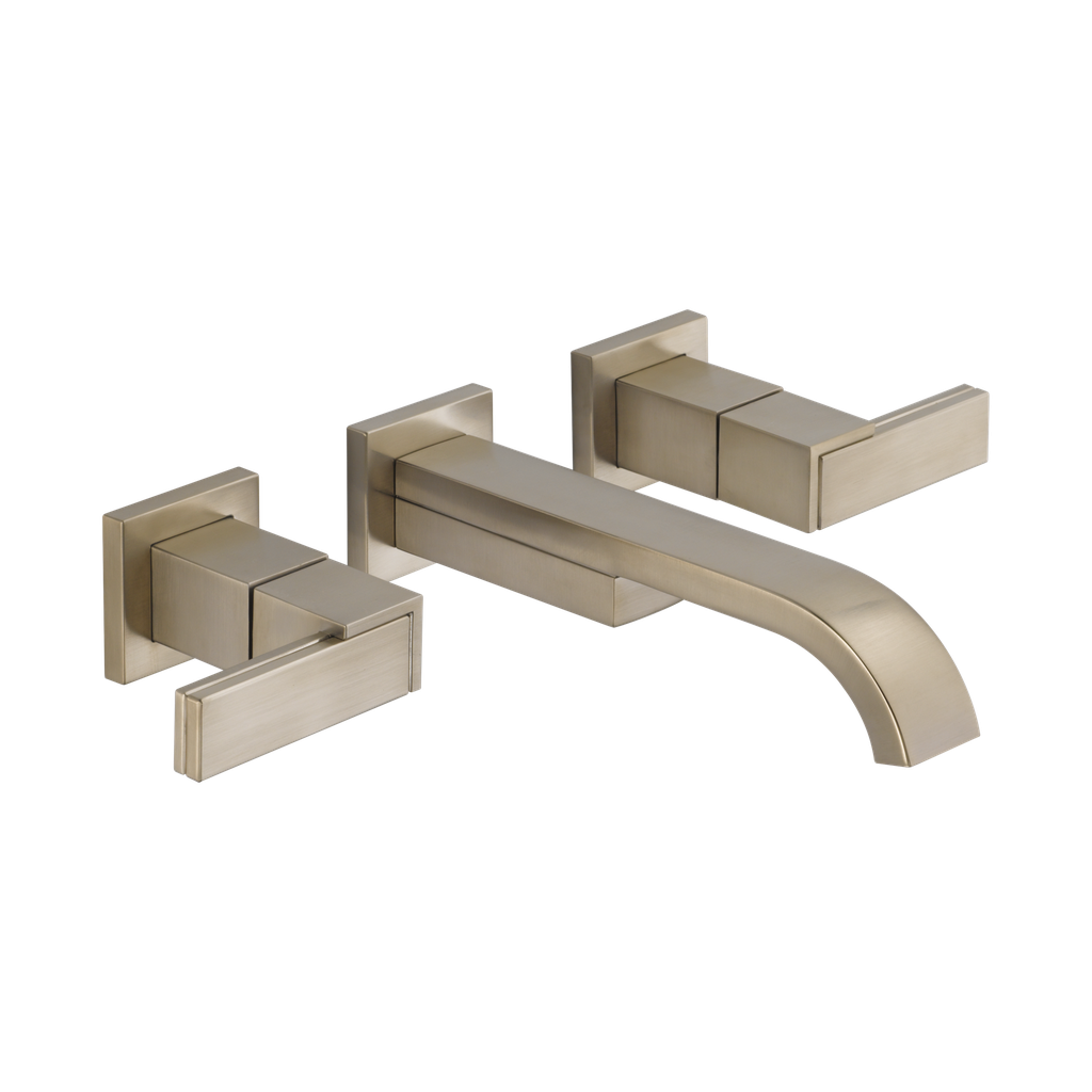 Brizo 65880LF-BNLHP-ECO Siderna Wall Mount Lavatory Faucet Less Handles Brushed Nickel
