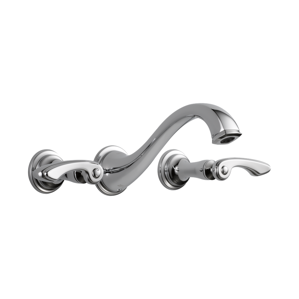 Brizo 65885LF-PCLHP-ECO Charlotte Wall Mount Lavatory Faucet Less Handles Polished Chrome