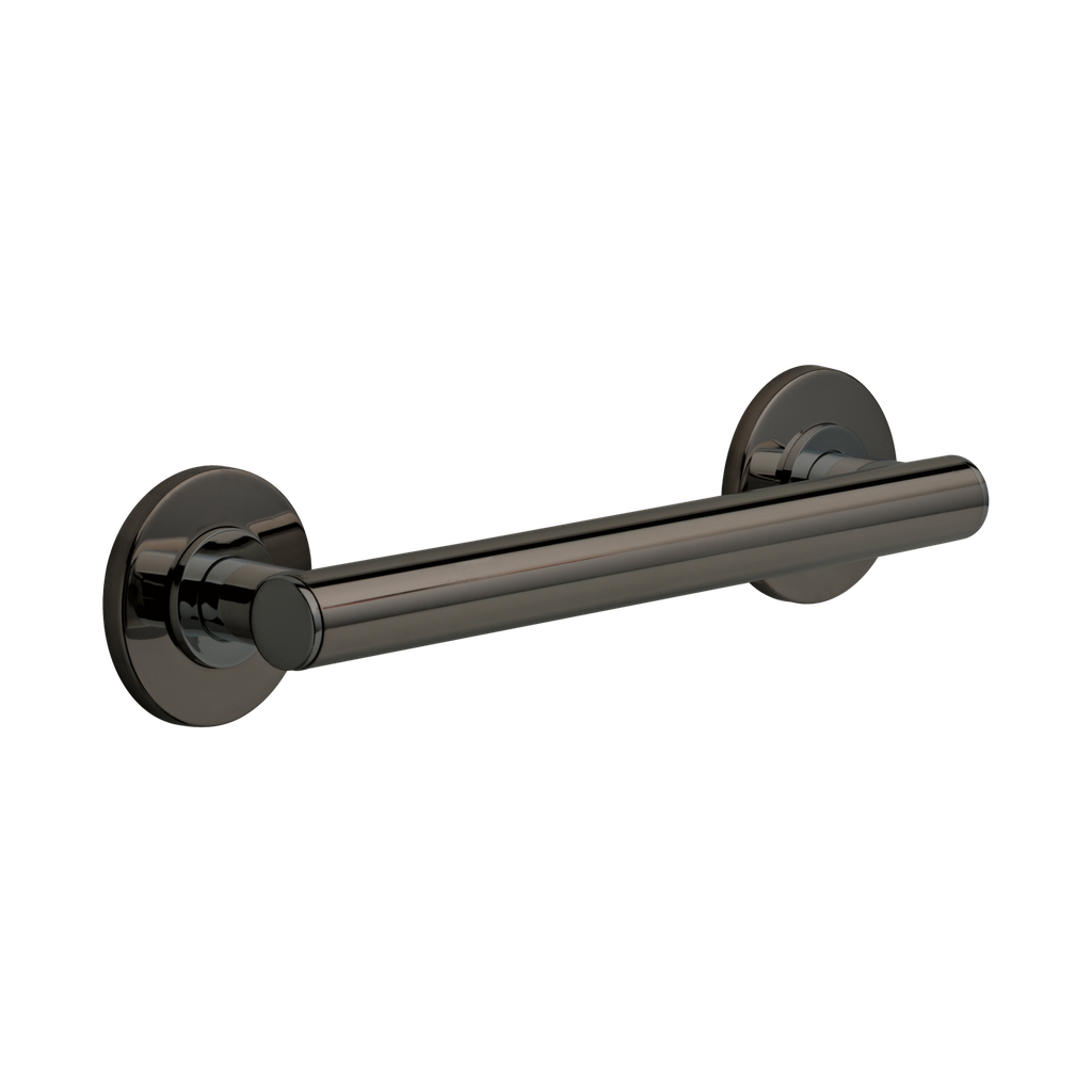Brizo 69275-BNX 12" Linear Round Grab Bar Brilliance Black Onyx