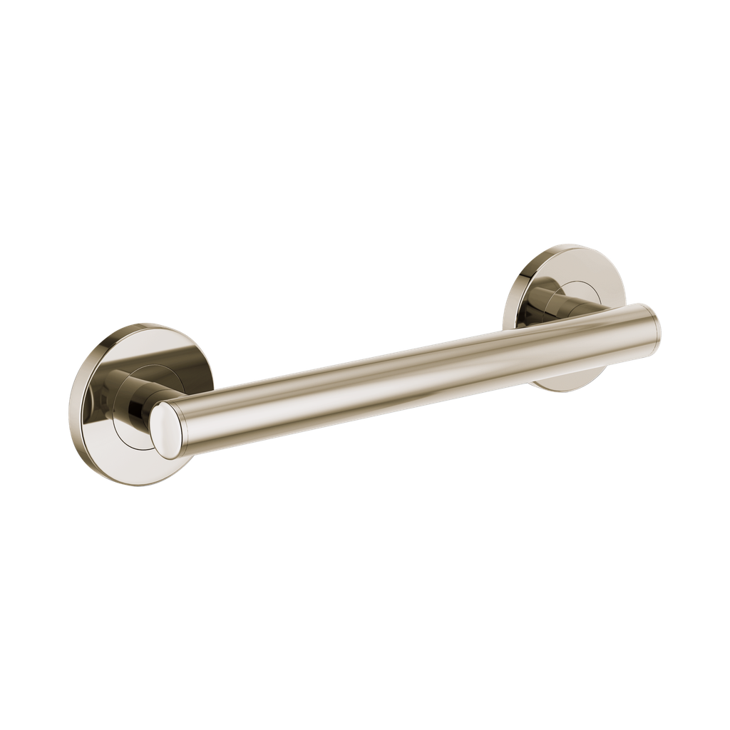 Brizo 69275-PN 12" Linear Round Grab Bar Brilliance Polished Nickel