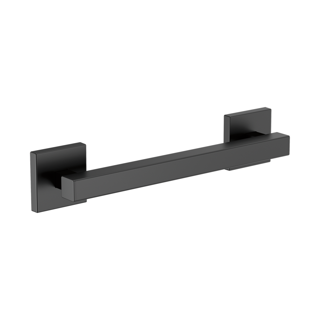 Brizo 69280-BL Contemporary 12" Linear Square Grab Bar Matte Black