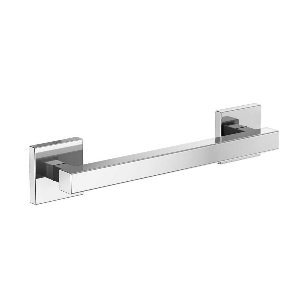 Brizo 69280-PC Contemporary 12" Linear Square Grab Bar Polished Chrome