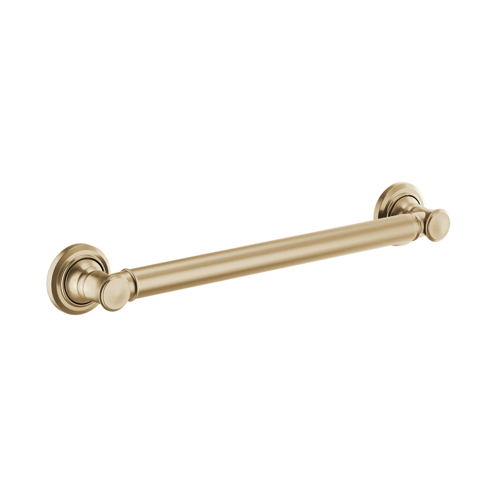Brizo 69410-GL Traditional 18" Classic Grab Bar Brilliance Luxe Gold