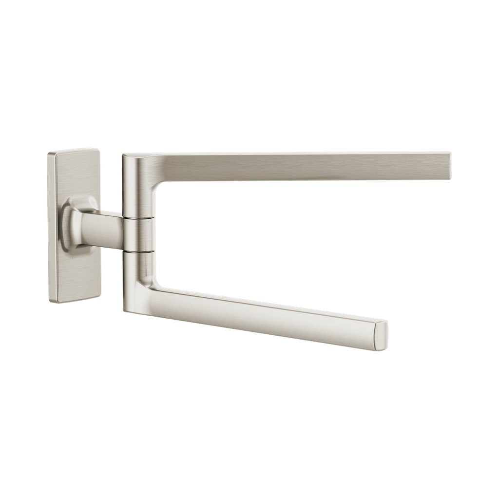 Brizo 694707-NK Kintsu 8" Mini Pivoting Towel Bar Brilliance Luxe Nickel