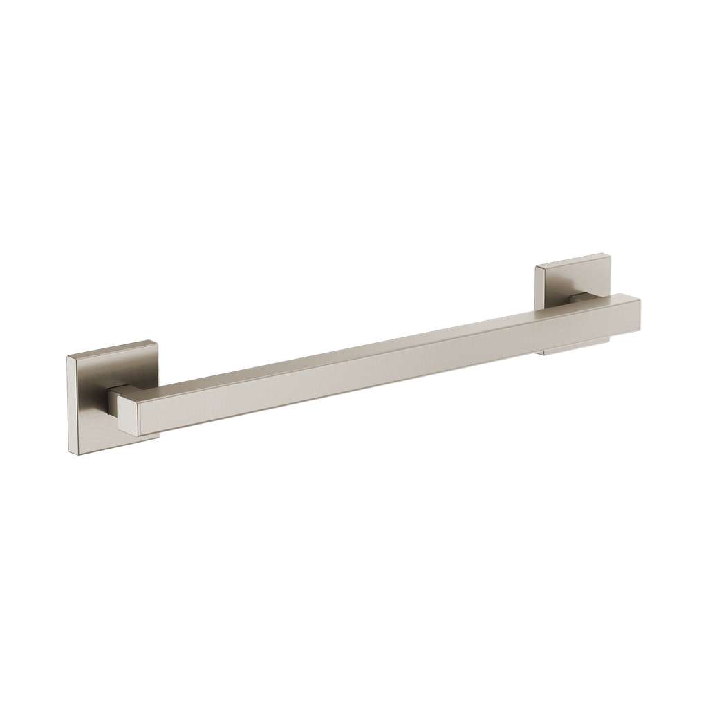 Brizo 69480-NK Contemporary 18" Linear Square Grab Bar Brilliance Luxe Nickel