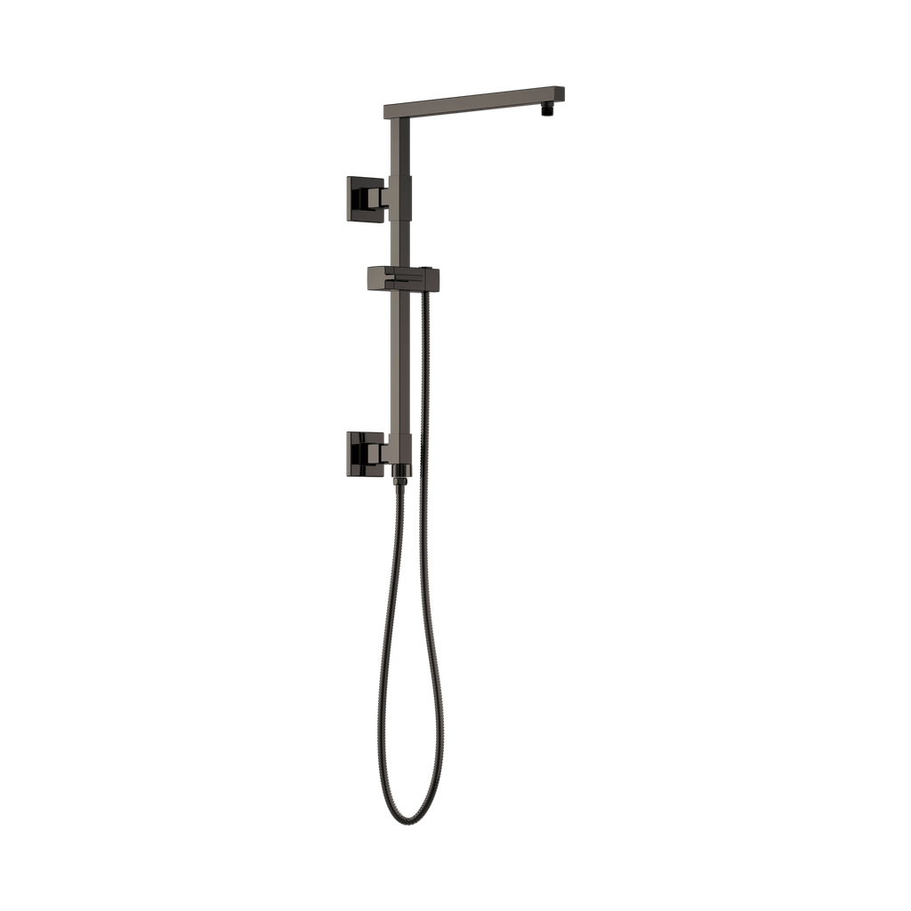 Brizo 80099-BNX Essential Shower Series 18" Linear Square Shower Column Brilliance Black Onyx