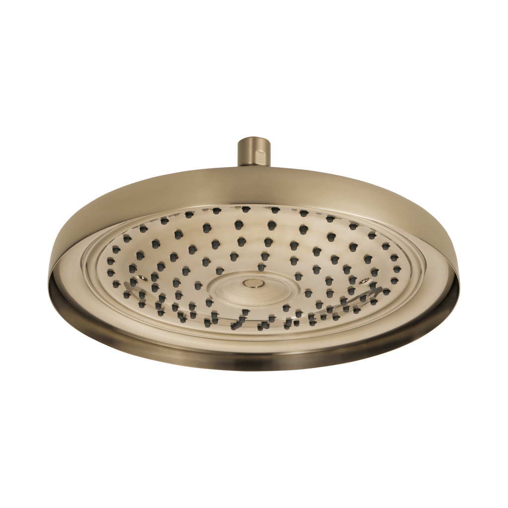 Brizo 83310-GL-2.5 Essential 11" Classic Round Raincan 2.5 GPM Shower Head Brilliance Luxe Gold