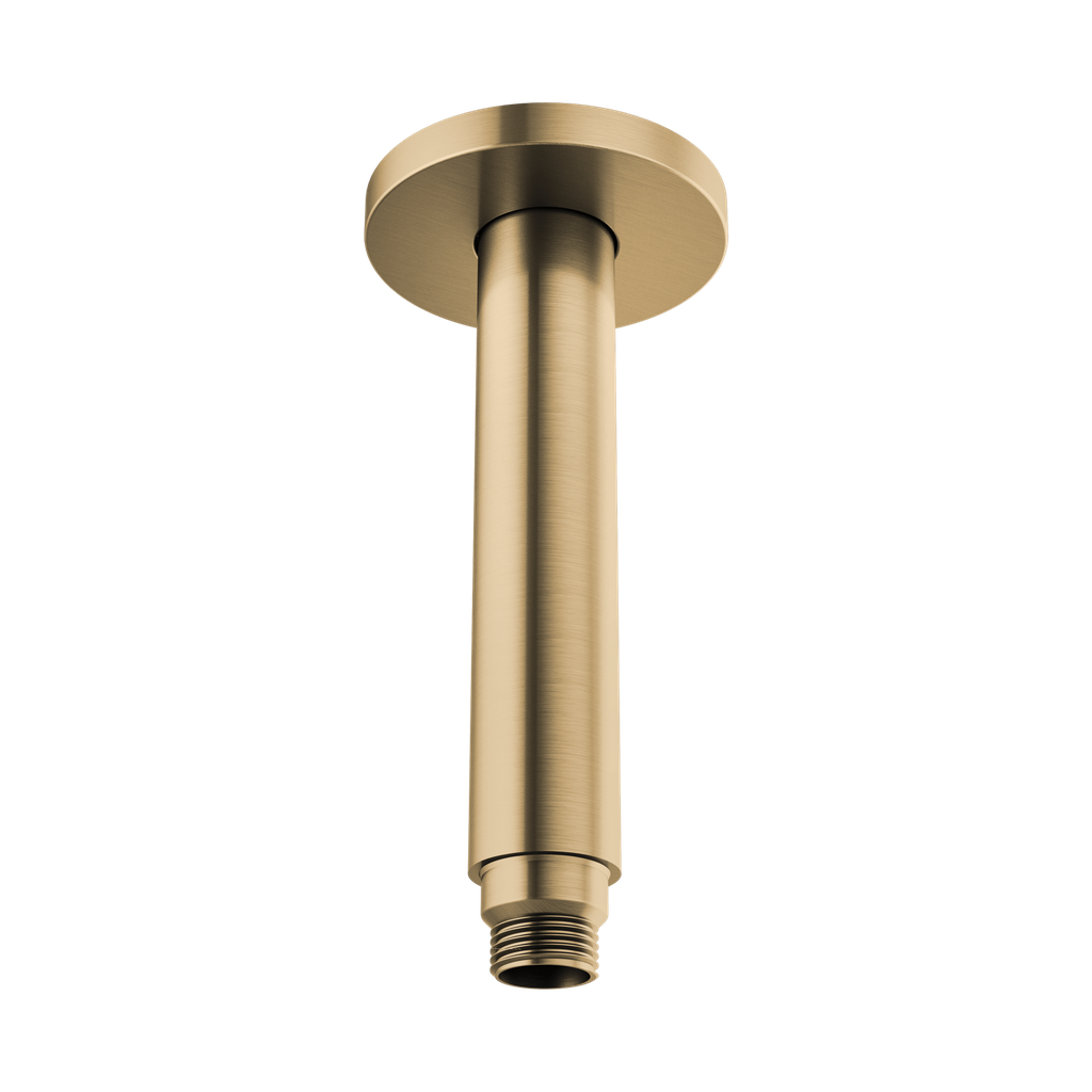 Brizo 83992-06MF-GL Kintsu 6" Dual Waterway Ceiling Mount Shower Arm and Flange Brilliance Luxe Gold