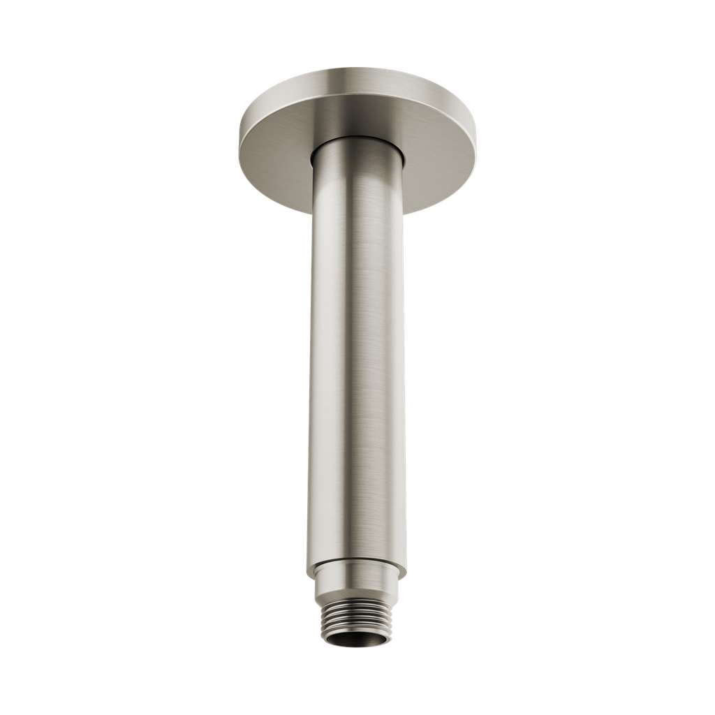 Brizo 83992-06MF-NK Kintsu 6" Dual Waterway Ceiling Mount Shower Arm and Flange Brilliance Luxe Nickel