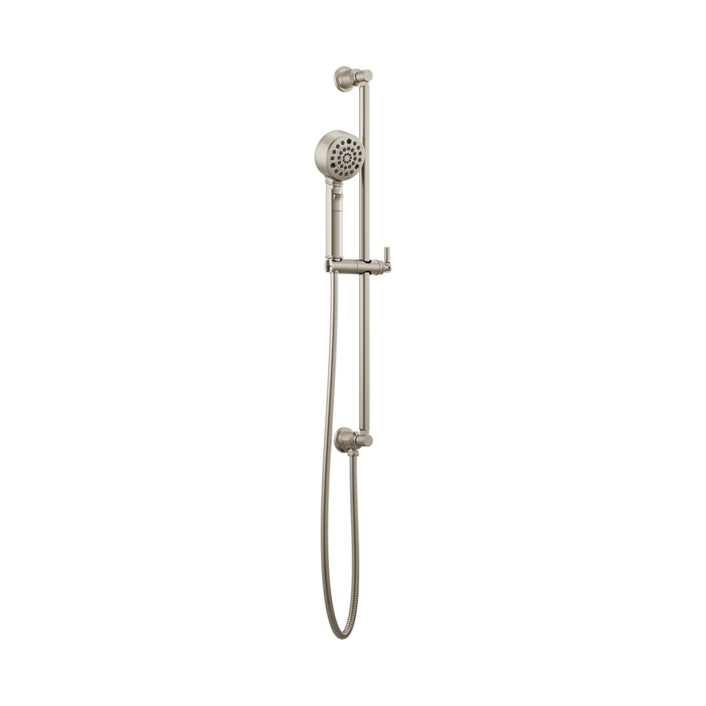 Brizo 88776-NK Invari H2Okinetic Multi-Function Slide Bar Handshower Brilliance Luxe Nickel