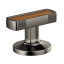 Brizo HI5306-BNXWD Kintsu Widespread Lavatory Handle Kit with Wood Insert Brilliance Black Onyx