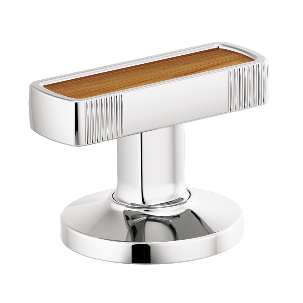 Brizo HI5306-PCWD Kintsu Widespread Lavatory Handle Kit with Wood Insert Polished Chrome