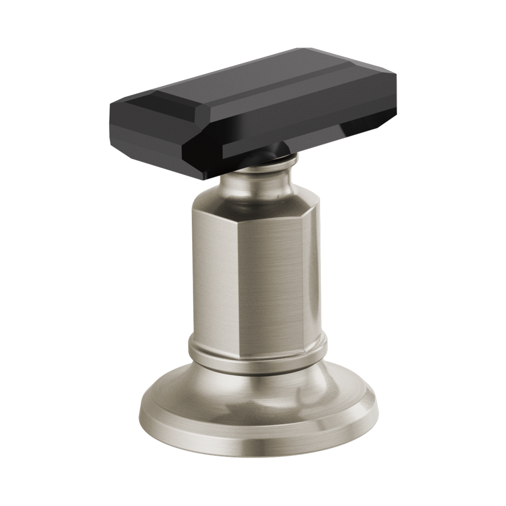 Brizo HK5376-NKBC Invari Widespread Crystal Lever Handle Kit Luxe Nickel Black Crystal Accent