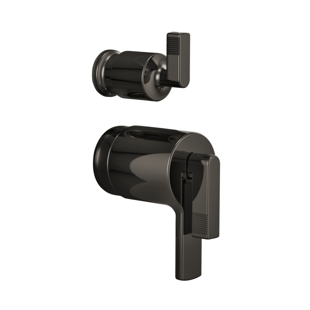 Brizo HL7506-BNX Kintsu Thermostatic Integrated Diverter Trim Lever Handles Brilliance Black Onyx