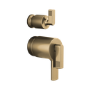 Brizo HL7506-GL Kintsu Thermostatic Integrated Diverter Trim Lever Handles Brilliance Luxe Gold
