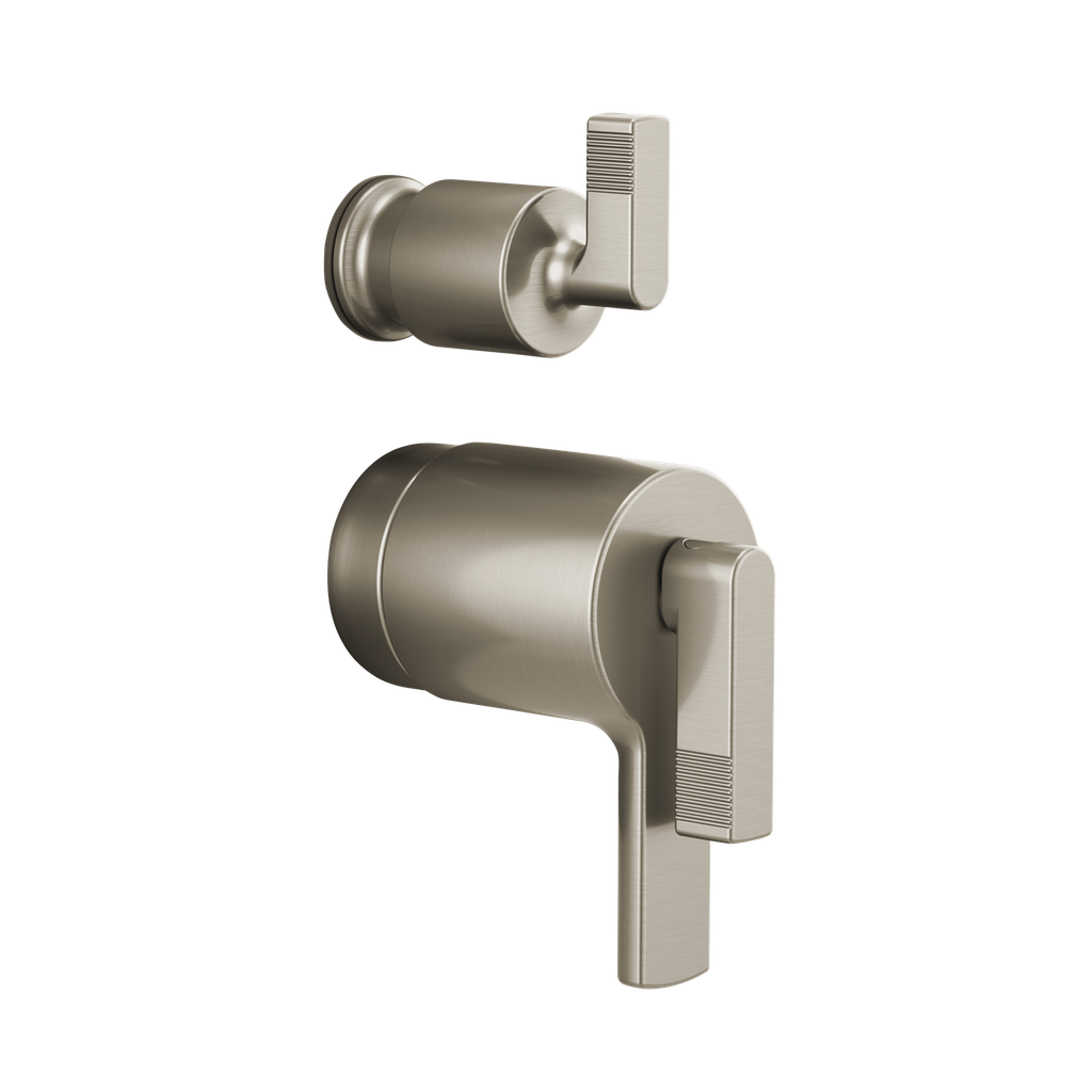 Brizo HL7506-NK Kintsu Thermostatic Integrated Diverter Trim Lever Handles Brilliance Luxe Nickel