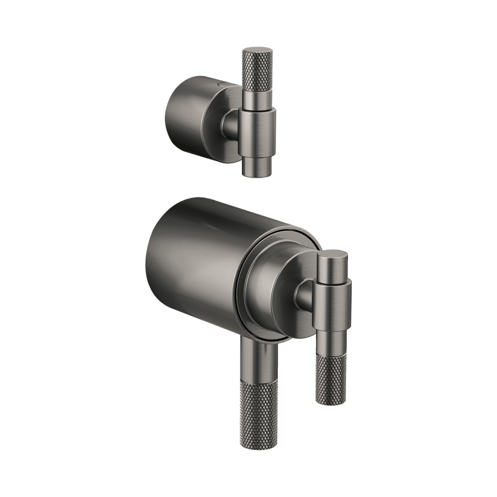 Brizo HL7533-SL Litze Thermostatic Valve With Diverter Trim Handle Kit Brilliance Luxe Steel