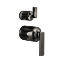 Brizo HL75P06-BNX Kintsu Pressure Balance Integrated Diverter Trim Brilliance Black Onyx