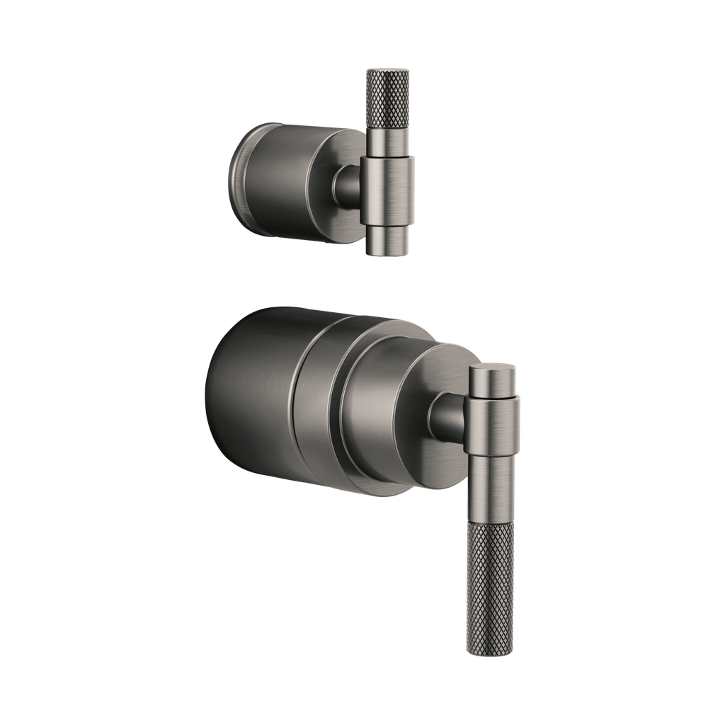 Brizo HL75P33-SL Litze Pressure Balance Valve Trim T-Lever Handle Kit Brilliance Luxe Steel