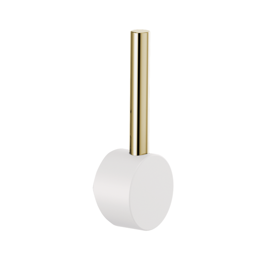 Brizo HLB175-MWPN Jason Wu Bar Faucet Metal Lever Handle Kit Matte White Polished Nickel