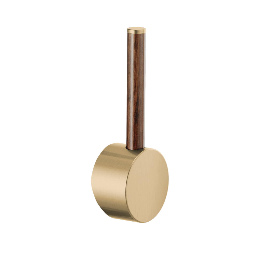 Brizo HLB177-GLWD Odin Bar Faucet Wood Lever Handle Kit Brilliance Luxe Gold Wood
