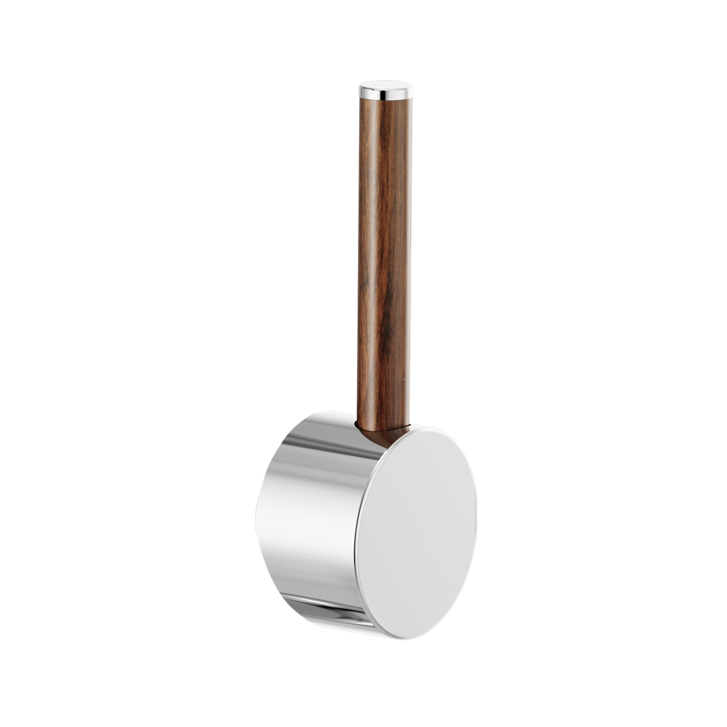 Brizo HLB177-PCWD Odin Bar Faucet Wood Lever Handle Kit Polished Chrome Wood