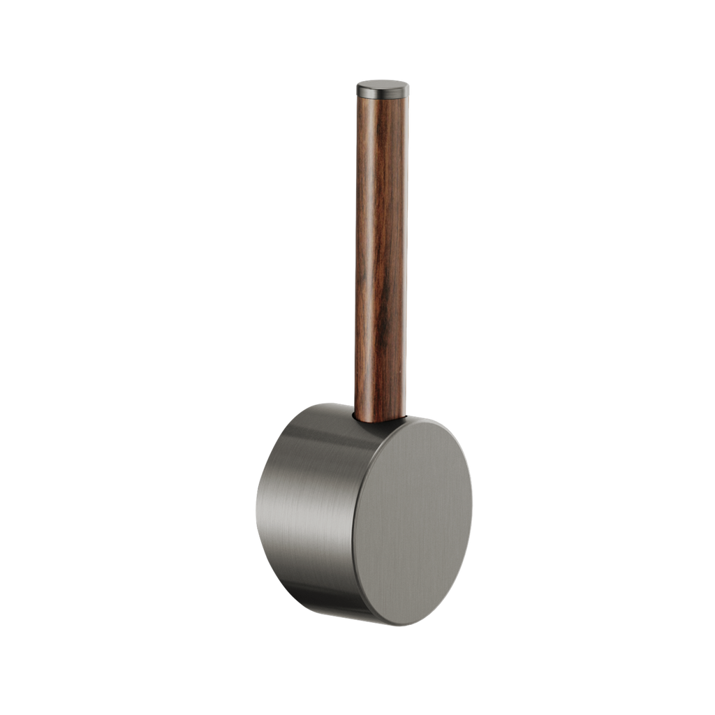 Brizo HLB177-SLWD Odin Bar Faucet Wood Lever Handle Kit Brilliance Luxe Steel Wood