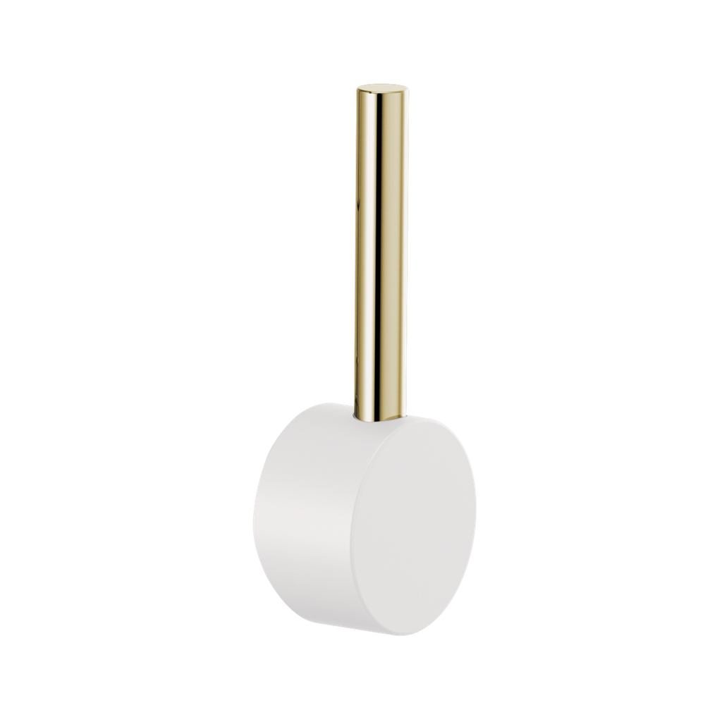 Brizo HLK175-MWPN Jason Wu Pull-Down Faucet Metal Lever Handle Kit Matte White Brilliance Polished Nickel