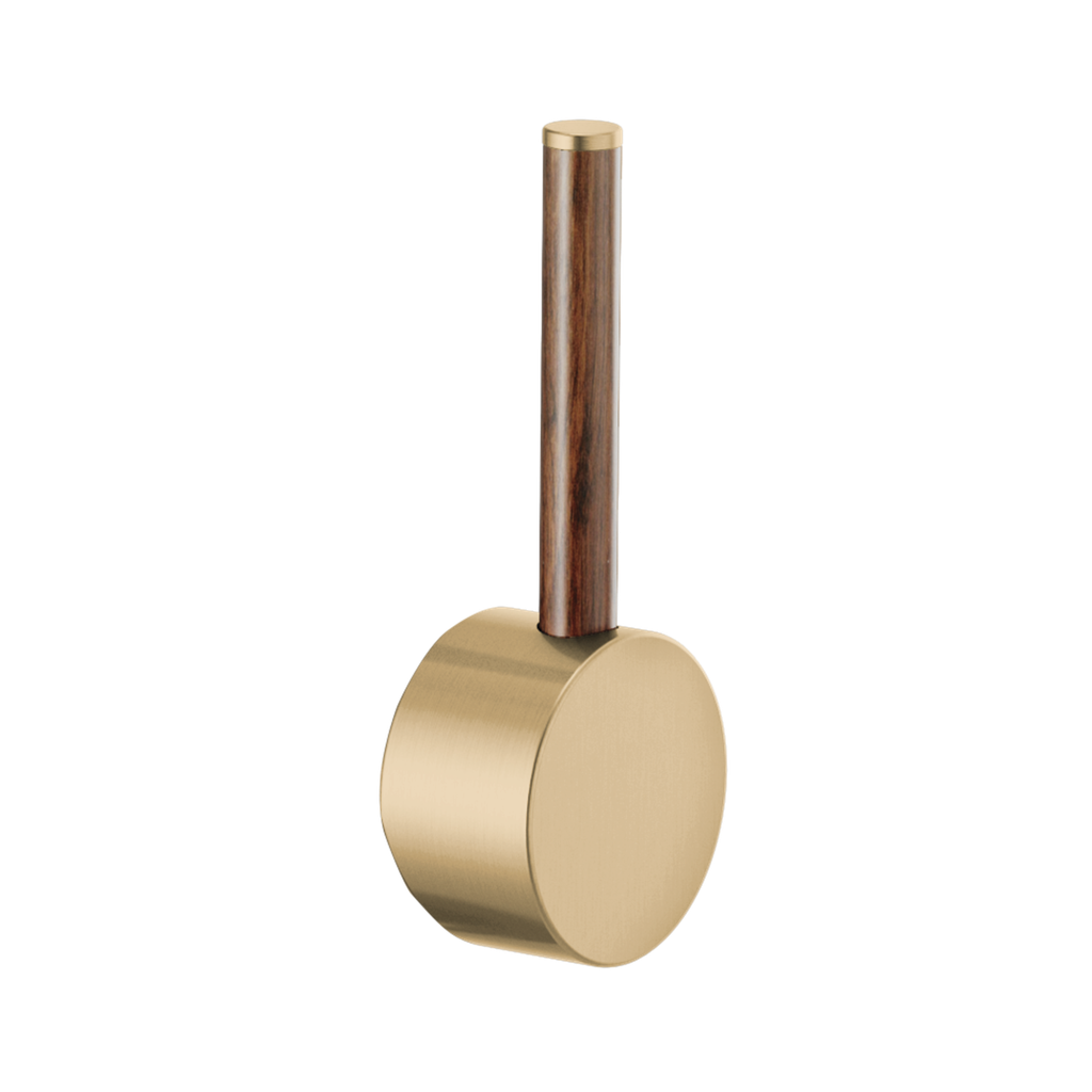 Brizo HLK177-GLWD Odin Pull-Down Faucet Wood Lever Handle Kit Brilliance Luxe Gold Wood