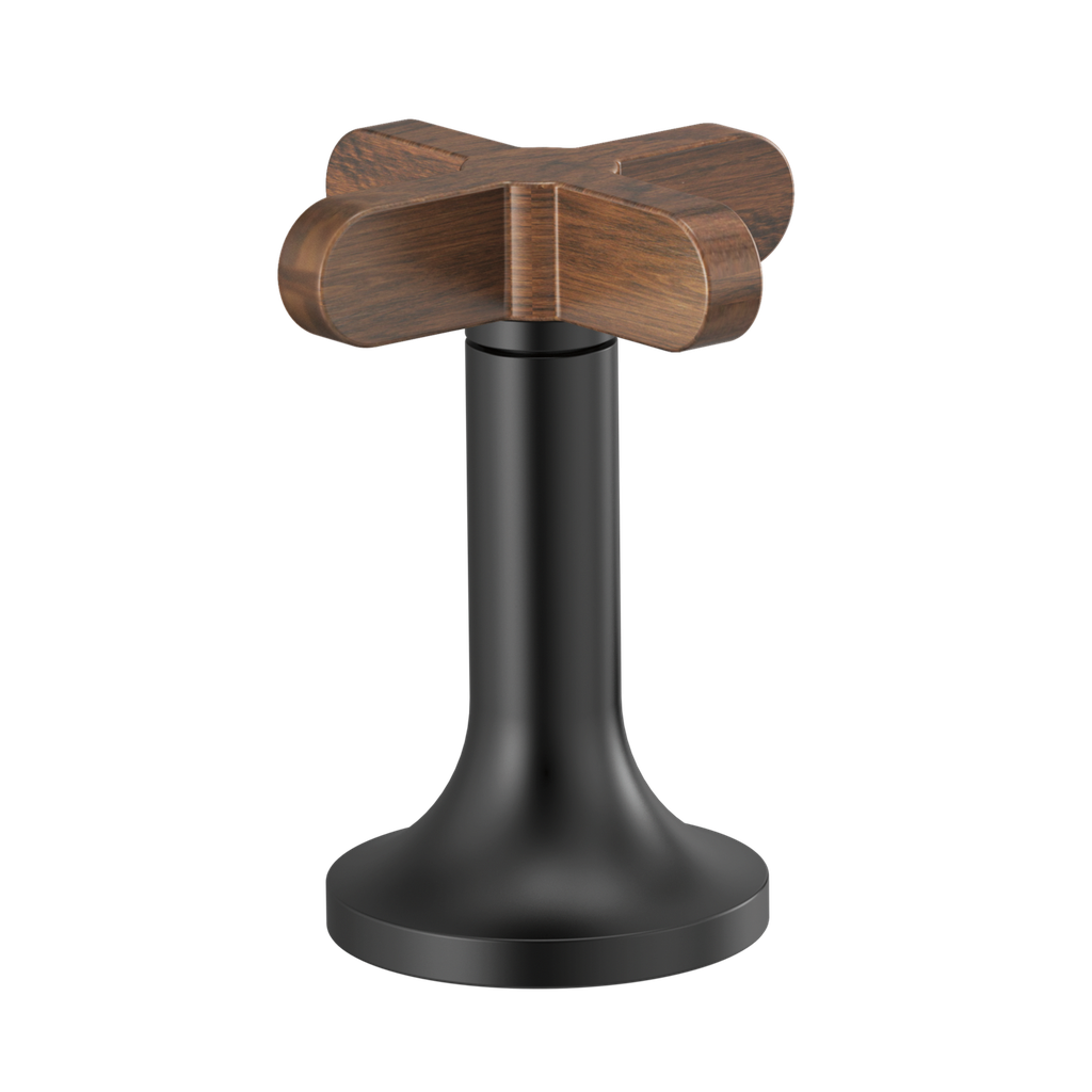 Brizo HX5375-BLWD Jason Wu Widespread Lavatory High Cross Handles Matte Black Wood