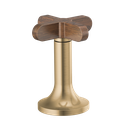 Brizo HX5375-GLWD Odin Widespread Lavatory High Cross Handles Brilliance Luxe Gold Wood