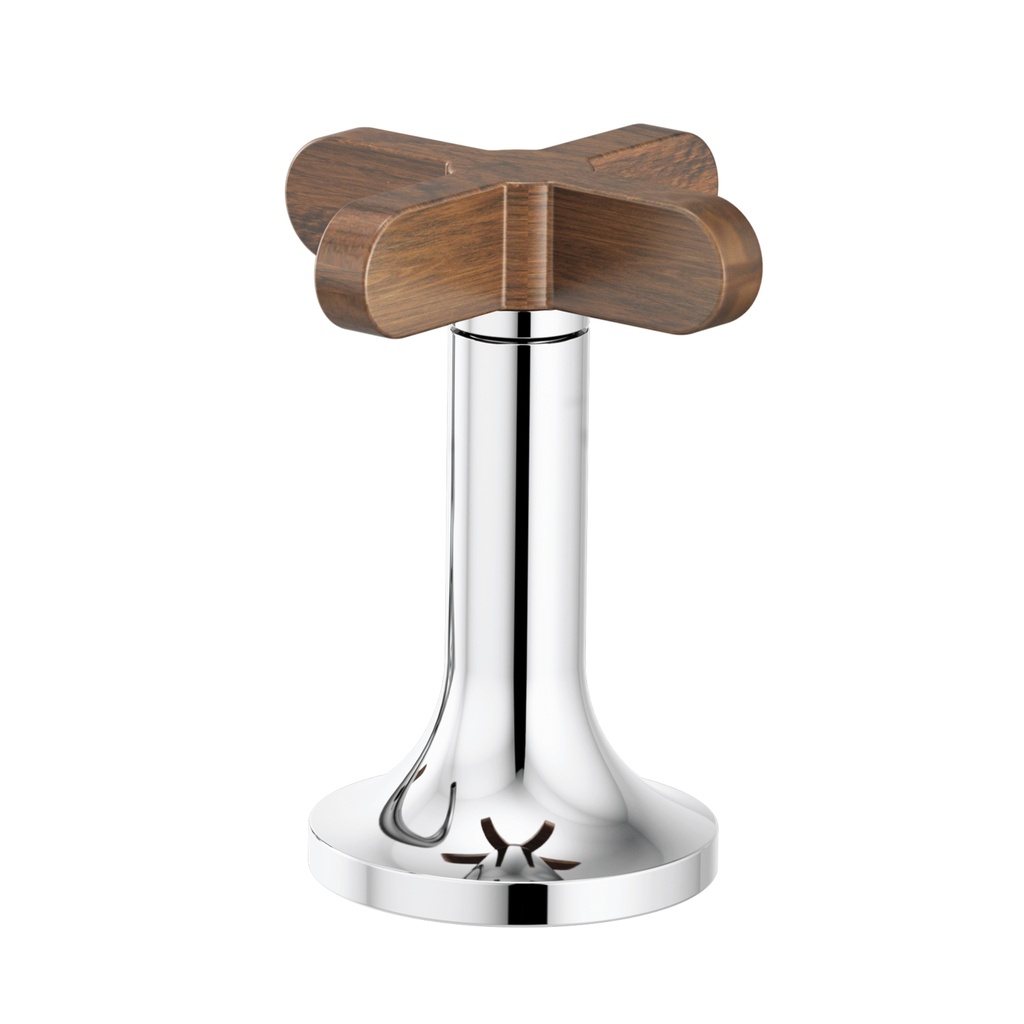Brizo HX5375-PCWD Odin Widespread Lavatory High Cross Handles Polished Chrome Wood