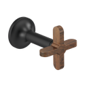 Brizo HX5875-BLWD Jason Wu Wall Mount Lavatory Cross Handles Matte Black Wood
